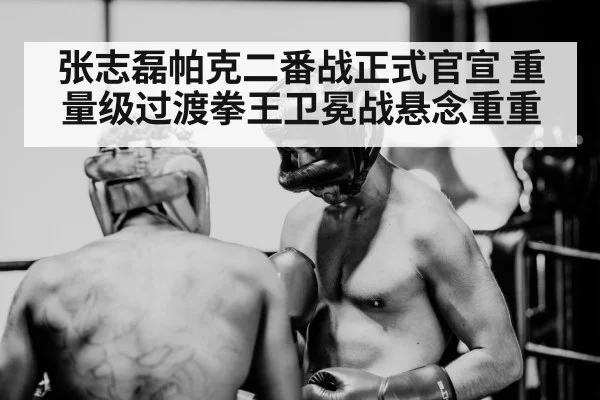 张志磊帕克二番战正式官宣 重量级过渡拳王卫冕战悬念重重